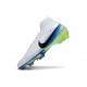 Crampons de Foot Nike Mercurial Superfly X Elite FG Blanc Noir Bleu