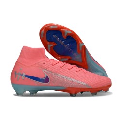 Crampons de Foot Nike Mercurial Superfly X Elite FG Rose Bleu