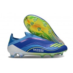 adidas F50 Elite Laceless FG Equipe Bleu Royal Jaune Solaire