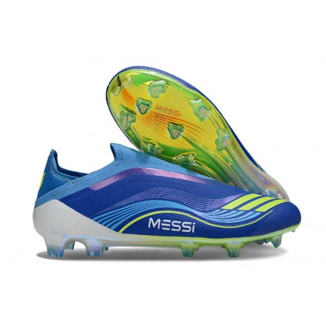 adidas F50 Elite Laceless FG Equipe Bleu Royal Jaune Solaire