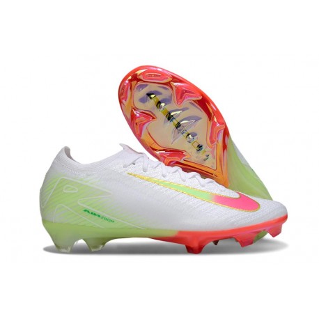 Chaussure Nike Zoom Mercurial Vapor 16 Elite FG Blanc Rouge Vert