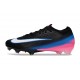 Chaussure Nike Zoom Mercurial Vapor 16 Elite FG Noir Blanc Rose