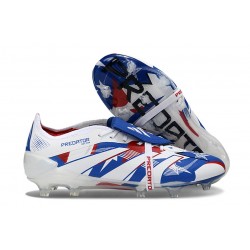Adidas Predator Foldover Elite FG Blanc Bleu Rouge