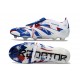 Adidas Predator Foldover Elite FG Blanc Bleu Rouge