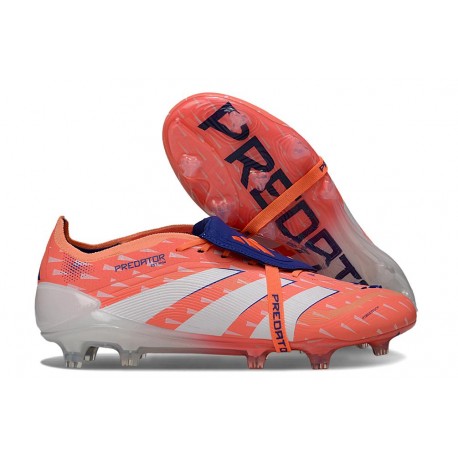 Adidas Predator Foldover Elite FG Orange Blanc