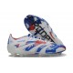Chaussure adidas Predator Elite FG Blanc Bleu Rouge