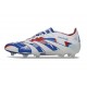Chaussure adidas Predator Elite FG Blanc Bleu Rouge