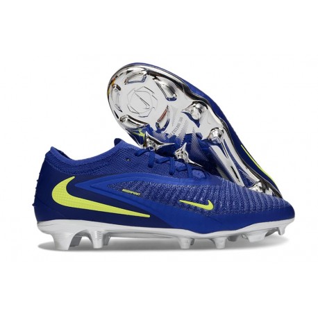 Crampons Nike Phantom 6 Elite Low FG Bleu