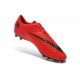 Chaussures de Football Nike Hypervenom Phantom FG Hommes Rouge Noir