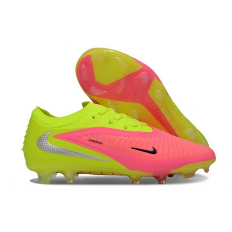 Crampons Nike Phantom 6 Elite Low FG Rose Limelight