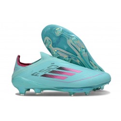 adidas F50+ Sans Lacets FG Bleu