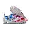 adidas Crampons F50 Elite FG Blanc Rose Bleu