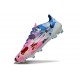 adidas Crampons F50 Elite FG Blanc Rose Bleu