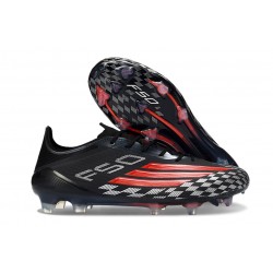 adidas Crampons F50 Elite FG Noir Rouge