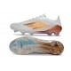 adidas Crampons F50 Elite FG Blanc Or