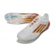 adidas Crampons F50 Elite FG Blanc Or