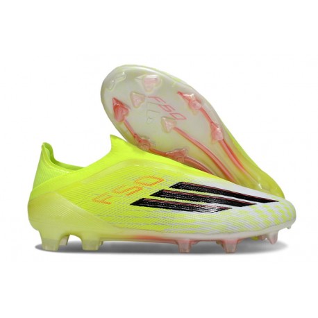 adidas F50 Elite Laceless FG Nouvelles Jaune Noir