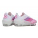 adidas F50 Elite Laceless FG Nouvelles Blanc Rose