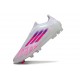 adidas F50 Elite Laceless FG Nouvelles Blanc Rose