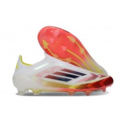 adidas F50 Elite Laceless FG Nouvelles Blanc Rouge Noir