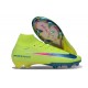 Crampons de Foot Nike Mercurial Superfly X Elite FG Limalight Voltio Bleu