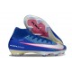 Crampons de Foot Nike Mercurial Superfly X Elite FG Bleu Blanc
