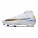 Crampons de Foot Nike Mercurial Superfly X Elite FG Blanc Or