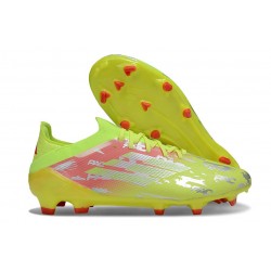 adidas Crampons F50 Elite FG Jaune Rouge Argent