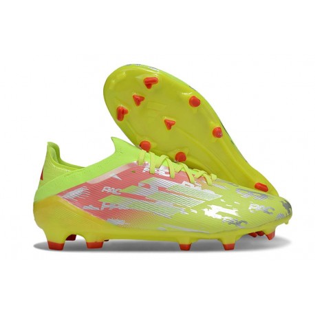 adidas Crampons F50 Elite FG Jaune Rouge Argent