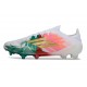 adidas Crampons F50 Elite FG Blanc Rose Vert Or