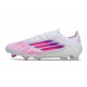 adidas Crampons F50 Elite FG Blanc Ftwr Rose Lucide