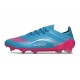 adidas Crampons F50 Elite FG X MESSI Aqua Flash Rose Lucide Cyan Lucide