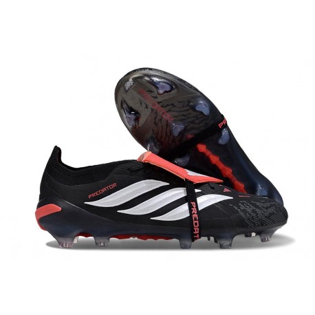 Adidas Predator 26 Foldover Tongue Elite FG Noir Blanc Rouge