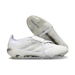 Adidas Predator 26 Foldover Tongue Elite FG Blanc Argent