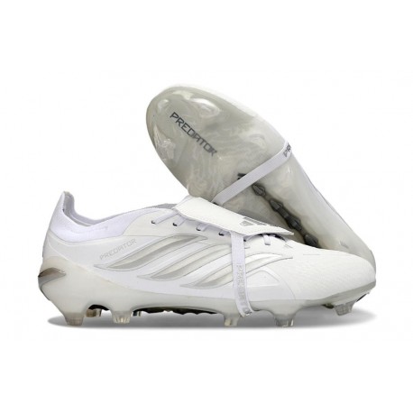 Adidas Predator 26 Foldover Tongue Elite FG Blanc Argent