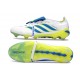 Adidas Predator 26 Foldover Tongue Elite FG Blanc Bleu Jaune