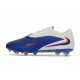 Crampons Nike Phantom 6 Elite Low FG Bleu Rapide Blanc