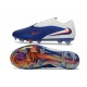 Crampons Nike Phantom 6 Elite Low FG Bleu Rapide Blanc