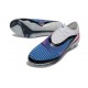 Crampons Nike Phantom 6 Elite Low FG Bleu Rapide Rose Explosif Blanc