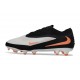 Crampons Nike Phantom 6 Elite Low FG Blanc Noir Orange