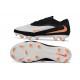 Crampons Nike Phantom 6 Elite Low FG Blanc Noir Orange
