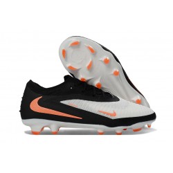 Crampons Nike Phantom 6 Elite Low FG Blanc Noir Orange
