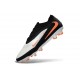 Crampons Nike Phantom 6 Elite Low FG Blanc Noir Orange