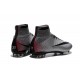 2016 Chaussures Nike Mercurial Superfly FG CR 500 Argenté Gris Noir Rouge