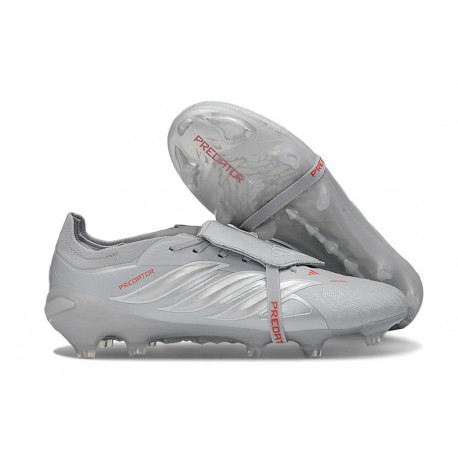 Adidas Predator 26 Foldover Tongue Elite FG Gris Argent
