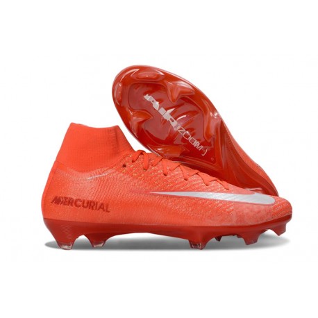 Nike Mercurial Superfly 10 Elite FG Nouvelles Rouge Blanc