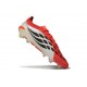 Crampons Adidas Predator 26 Elite FG Neuf Rouge Lucide Noir Blanc Ftwr