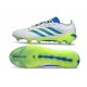 Crampons Adidas Predator 26 Elite FG Neuf Blanc Bleu
