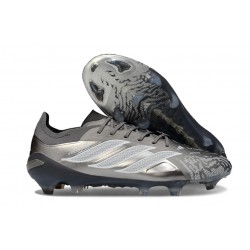 Crampons Adidas Predator 26 Elite FG Neuf Gris Argent