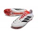 Crampons Adidas Predator 26 Elite FG Neuf Blanc Noir Rouge